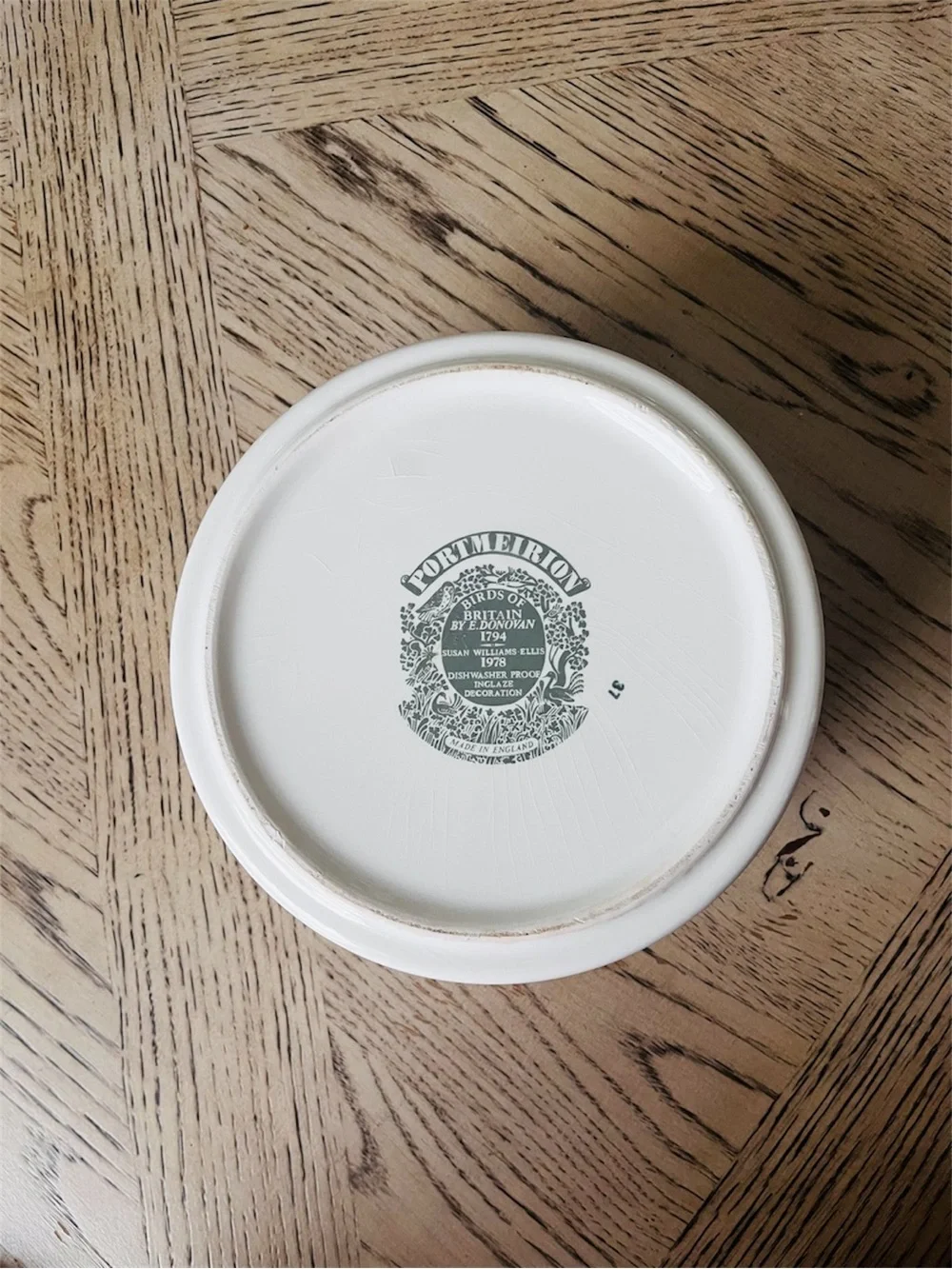 Portmeirion Vintage Birds Of Britain Round Drum Ceramic Casserole Dish